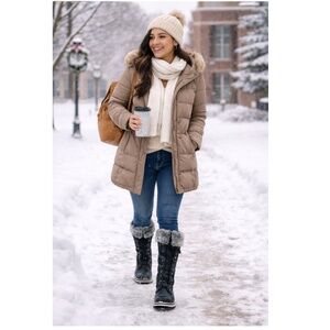 Khombu Women’s Black Suede Ellie Winter Boots (Boots Only)